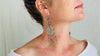 Vintage Uzbek Bukhara Earrings. Goldwashed Coral, Silver and Turquoise. Rare and Fantastic 2531