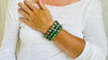 Trio of Guatemalita Bracelets. Beaded with Sterling Silver. Mayan Jewelry. Handmade Gift for Her.