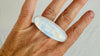 Moonstone Two Finger Ring. Adjustable. Gorgeous Flash. 1288
