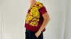 Vintage Satin Tehuana Huipil. Frida Kahlo Blouse. Oaxaca, Mexico. Hand Embroidered. 4373