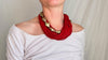 Multi-Strand Necklace. Glass and Handmade Brass Beads. Ghana.