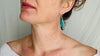 Chrysocolla and Sterling Silver Earrings. Atelier Aadya. 2694