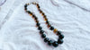 Huge Graduated Amber Round Bead Necklace. Dramatic and Gorgeous!