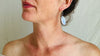 Moonstone & Silver Earrings. Sterling Silver. 2498