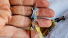 Mexican Amber & Hands Earrings. Cast Sterling Silver Jewelry from Oaxaca. 2885
