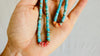 Natural Turquoise Earrings. Santo Domingo. Kewa Pueblo. Native American. 4347