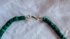 Malachite & Squash Blossom Necklace. Sterling Silver and Natural Malachite. Handmade Designer Jewelry. 4406