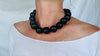 Barro Negro & Silver Necklace. Oaxacan Black Clay. Sterling Silver.