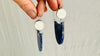 Sodalite and Silver Earrings. Sterling Silver. 2492