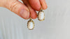 Vintage Ecuadorian Gold Earrings With Pearls. 18kt. 0479