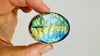 Faceted Labradorite Cocktail Ring. Adjustable Sterling Silver Jewelry. Gorgeous Flash. 4013