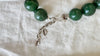 Aventurine Spheres Necklace. Sterling Silver. Adjustable. 1162
