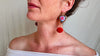 Alebrije Heart and Pompom Earrings. Sterling Silver. Atelier Aadya. 1174