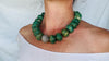 Guatemalita Jade Necklace. Sterling Silver. Handmade Jewelry. 2849