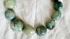 Green Jasper Necklace. Green Moonstone. Sterling Silver. 1377