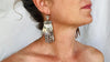 Oaxaca Silver Earrings. La Mano. Hand. Mexico. Frida Kahlo.