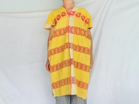 Oaxacan Mixtec Huipil. Natural Dye Dress or Tunic. Mexico.