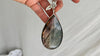 Labradorite and Silver Pendant Necklace. Sterling Silver Chain. 1188