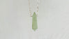 Natural Green Quartz Crystal Pendant Necklace. Sterling Silver. Atelier Aadya. Medicine Necklace. 2248