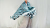 Silk Shibori Shawl, Wrap, Scarf. Pastel Colors. Kutch.