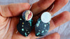 Turquoise & Silver Earrings. Handmade Sterling Silver Jewelry. Natural Hubei Stone. S/N