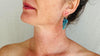 Chrysocolla and Sterling Silver Earrings. Atelier Aadya. 2363