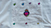 Hand-Embroidered Oaxacan Blouse. Sacred Heart Motif. All Cotton.