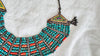 Antique Turquoise Necklace. Multi Strand. 1023