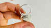 Oversized Faceted Aquamarine Cocktail Ring | Handmade Adjustable Sterling Silver | Unique Gemstone Jewelry I AAA Stone 0914