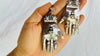 Oaxaca Silver Earrings. La Mano. Hand. Mexico. Frida Kahlo.