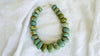 Mayan Guatemalita Jade Graduated Choker Necklace. Guatemalan Stone Jewelry. Handmade Necklace. 2247