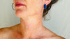 Lapis Lazuli Asymmetrical Earrings. Sterling Silver. 0714