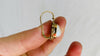 Vintage Ecuadorian Gold Earrings With Pearls. 18kt. 0479