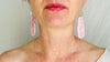 Rhodochrosite Earrings. SCRATCH N DENT. Santo Domingo Pueblo. Kewa. 2713