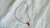 Amber Pendant Necklace on a Leather Cord with Sterling Silver. 1401