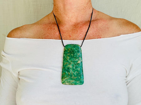 Mayan Green Jade Pendant. Hand-Carved Adze. Guatemala. 4331