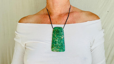 Mayan Green Jade Pendant. Hand-Carved Adze. Guatemala. 4331