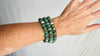 Trio of Guatemalita Bracelets. Beaded with Sterling Silver. Mayan Jewelry. Handmade Gift for Her. 2658