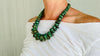 Mayan Guatemalita Jade Graduated Choker Necklace. Guatemalan.