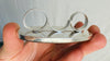 Sunstone Three Finger Cocktail Ring in Sterling Silver. Maximalist, Adjustable Size and Gorgeous Flash. 4095