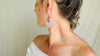 Rainbow Fluorite & Silver Flower Earrings. Sterling Silver. Atelier Aadya. 2724