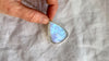 Rainbow Moonstone and Silver Pendant Necklace. Sterling Silver Chain. 2290