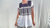 Hand-Embroidered Aguacatenango Blouse. Chiffon.