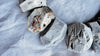 White Mexican Agate Necklace. Handmade Sterling Silver Designer Jewelry. Statement Necklace.