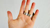 Labradorite Three Finger Ring. Adjustable Sizing. Handmade Sterling SIlver. Gorgeous Flash. 4043