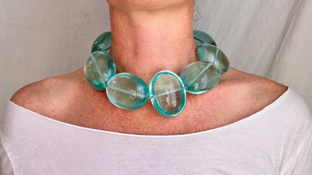 Crystal & Silver Necklace. Melting Quartz. Atelier Aadya