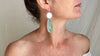Guatemalan Jade Earrings. Sterling Silver. 2236