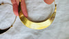 Karen Hill Tribe Earrings. Oversized Hoops. 24kt Gold Plated. Vermeil. 0682 SCRATCH N DENT