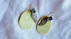 Serpentine Flower Earrings. Sterling Silver. 2891