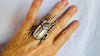 Hmong Silver Beetle Ring. Adjustable. 2830
